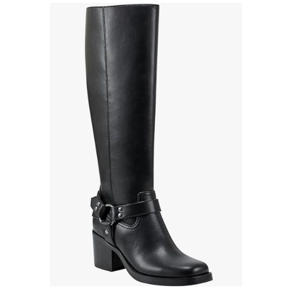 Marc Fisher Women's Laile2 Black Tall Boots Size 9 Black NWT - Picture 1 of 7